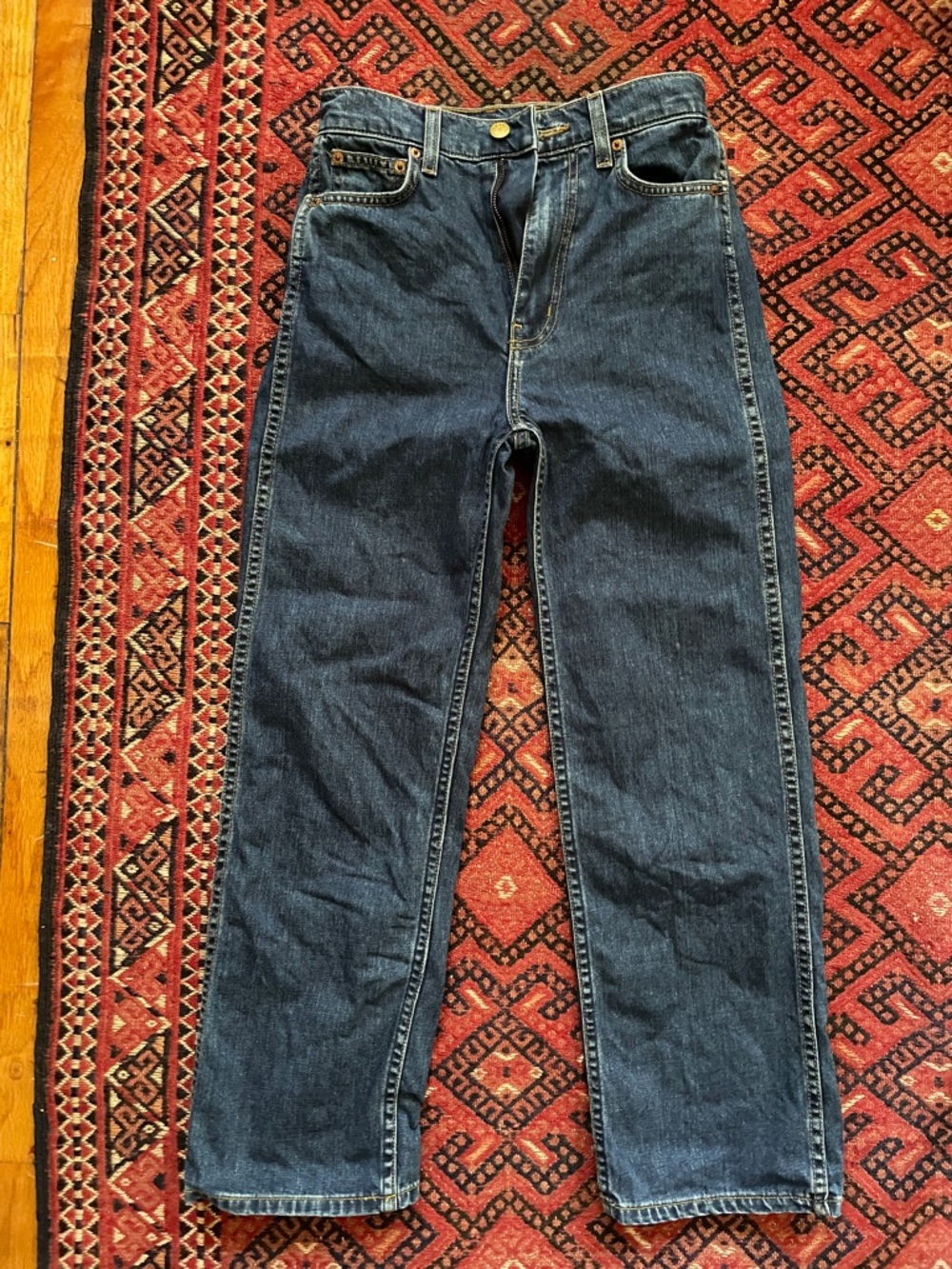 BSides Dark Blue Straight-Leg Jeans